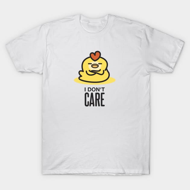 I Don't Care T-Shirt by Johnitees